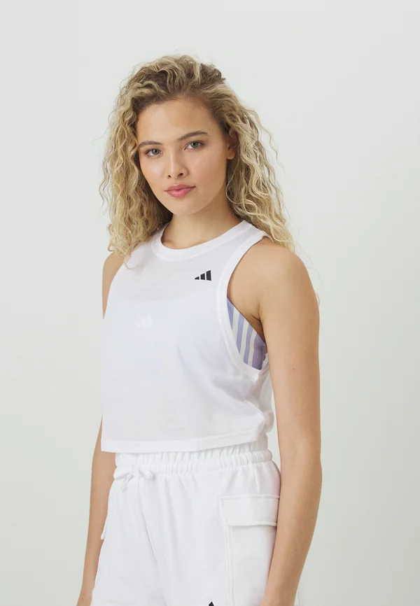 TRAIN ESSENTIALS BOXY WORKOUT - Top - white