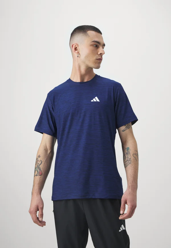TRAIN ESSENTIALS - Sport T-Shirt - dark blue/black/white