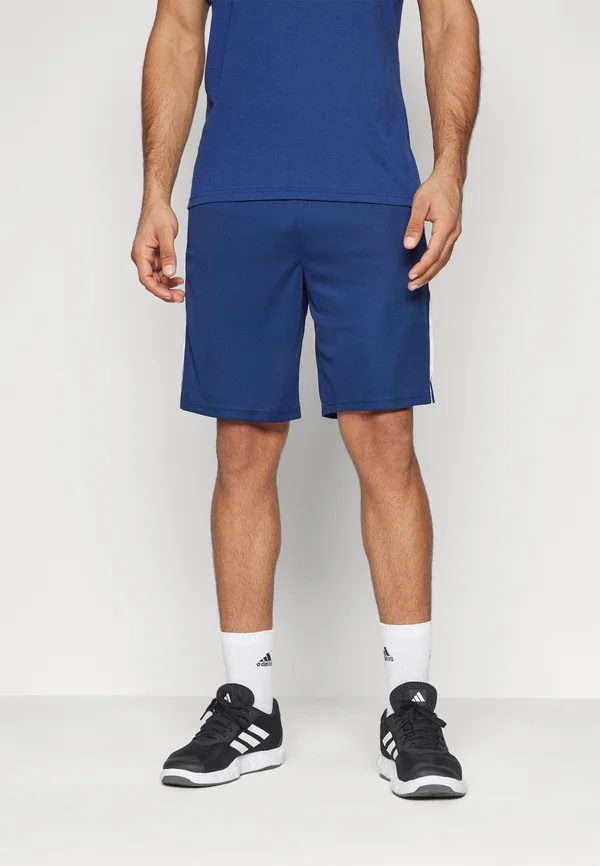 TRAIN ESSENTIALS STRIPES - Kurze Sporthose - dark blue/white