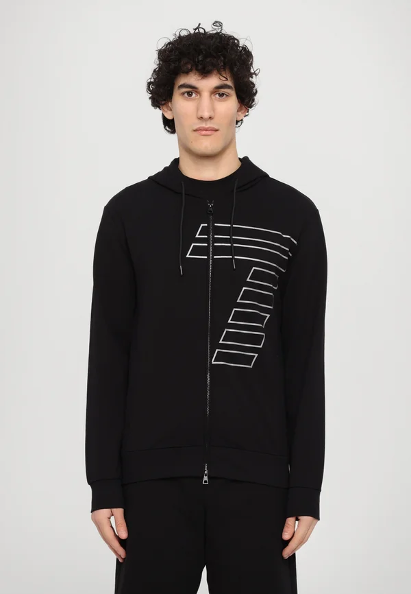 TRAIN GRAPHIC SERIES HOODIE - Kapuzenpullover - black silver