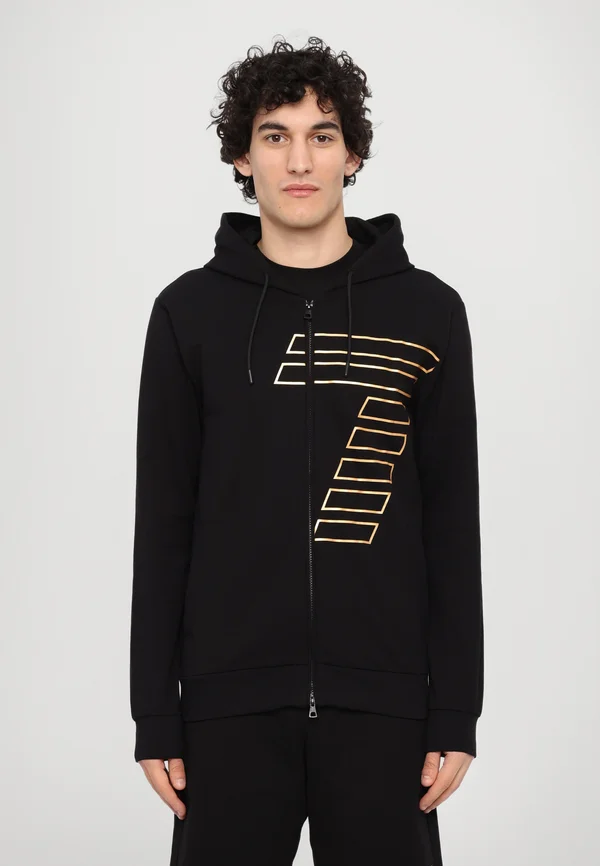 TRAIN GRAPHIC SERIES HOODIE - Kapuzenpullover - black/gold