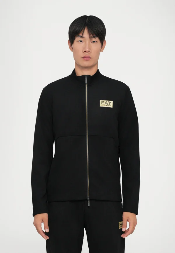 TRAIN LABEL ALCANTARA - Sweatjacke - black