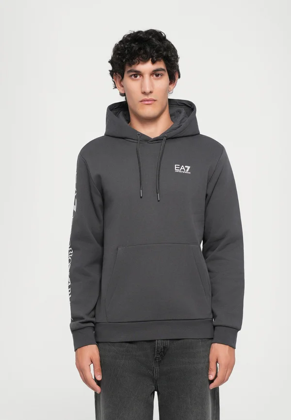 TRAIN LOGO SERIES HOODIE EXTENDED - Kapuzenpullover - asphalt