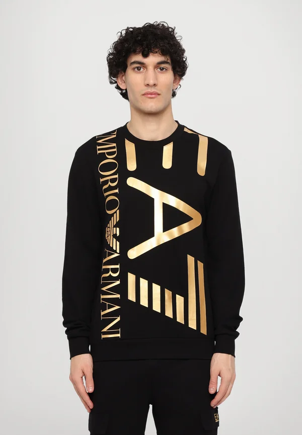 TRAIN LOGO SERIES OVERSIZE - Sweatshirt - black/gold