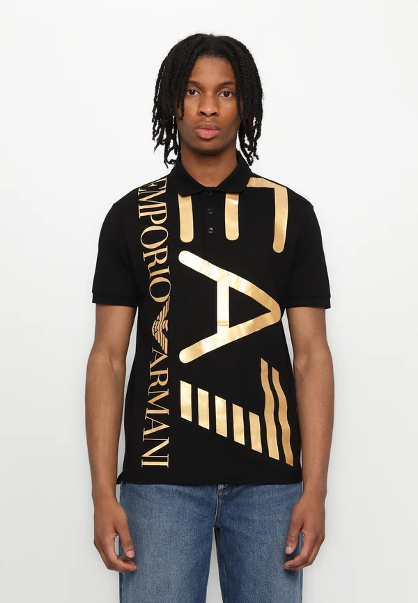 TRAIN LOGO SERIES  - Poloshirt - black/gold