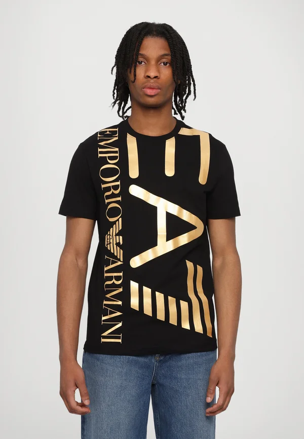 TRAIN LOGO SERIES TEE   - T-Shirt print - black gold