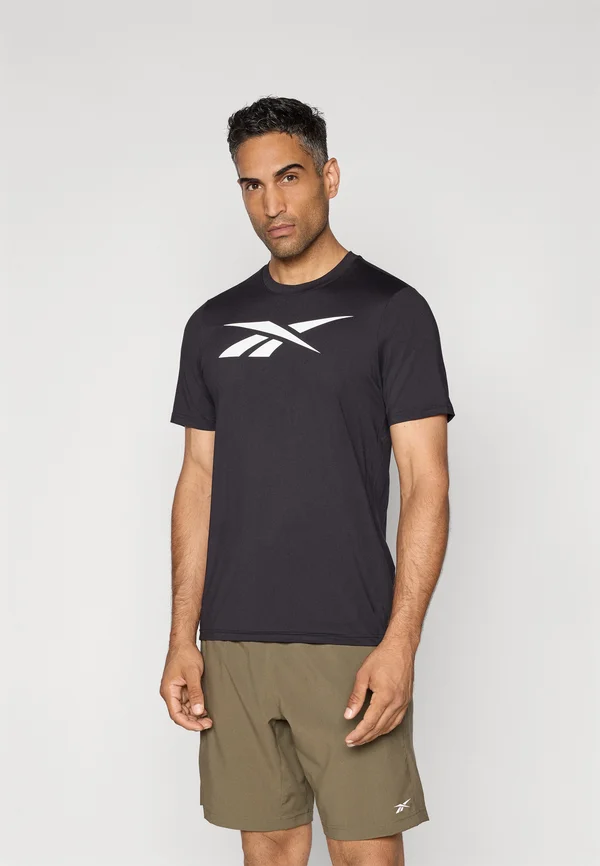 TRAIN LOGO STRETCH TECH - T-Shirt print - black