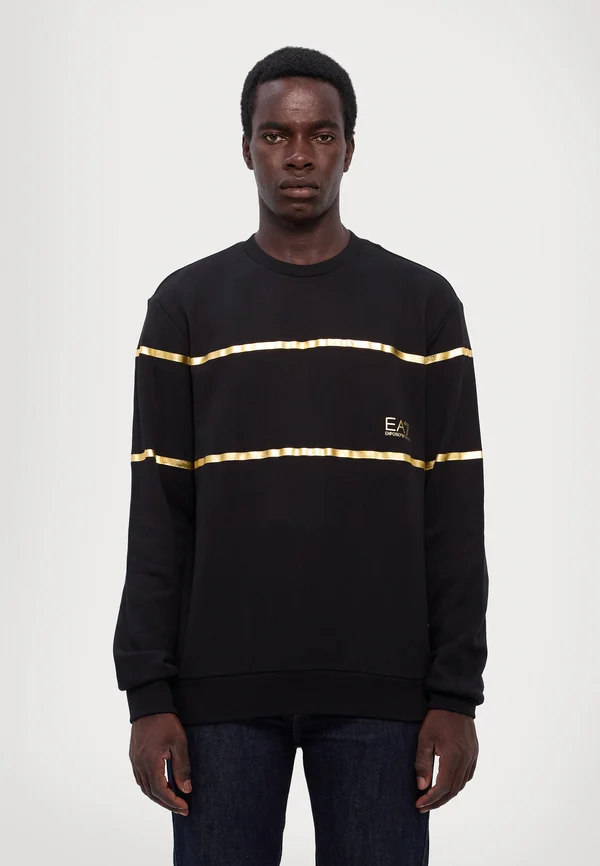 TRAIN MONOGRAM - Sweatshirt - black/gold