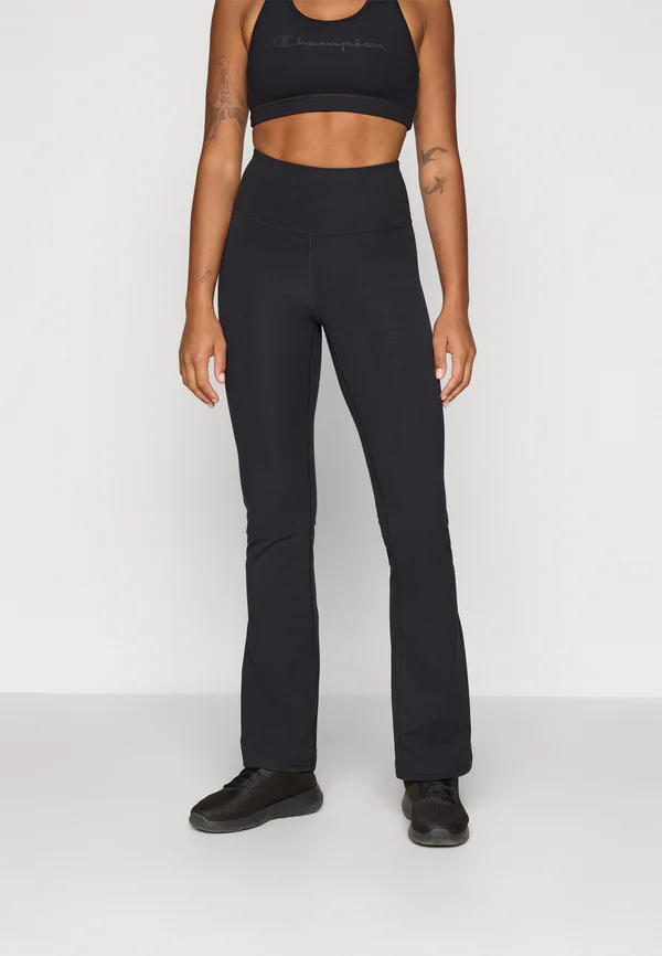 TRAINING FLARE LEGGINGS INTERLOCK - Tights - black