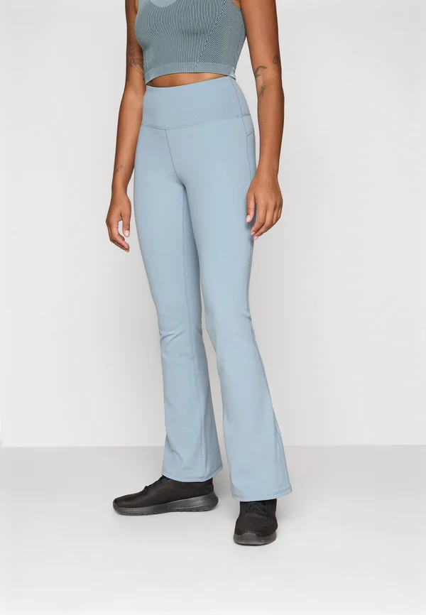 TRAINING FLARE LEGGINGS INTERLOCK - Tights - light blue