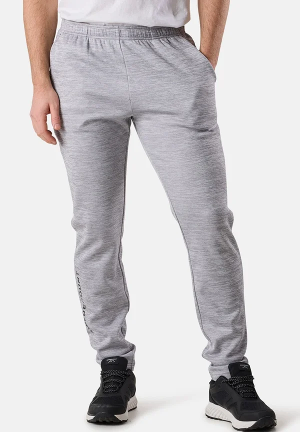 TRAINING LOGO - Jogginghose - lt grey melange charcoal melange