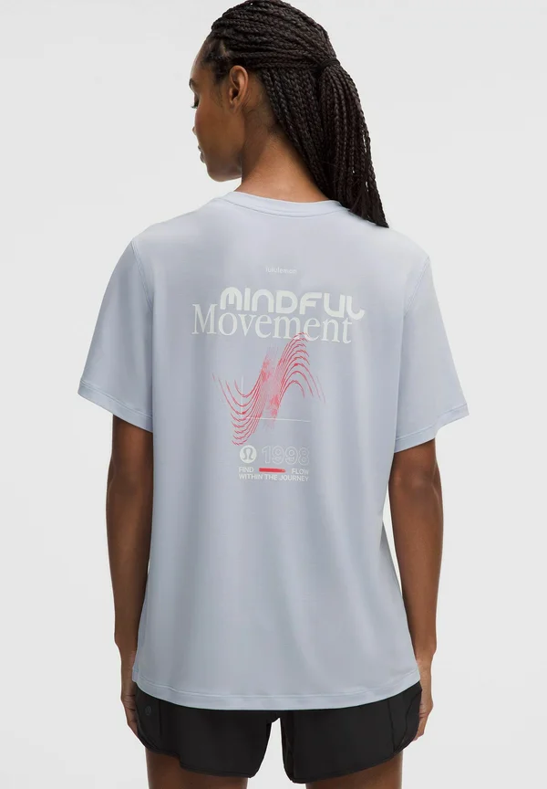 TRAINING SHORT SLEEVE GRAPHIC - T-Shirt print - serene blue