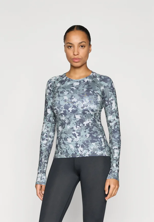 TRAINING TEE COMBAT - Langarmshirt - green/black