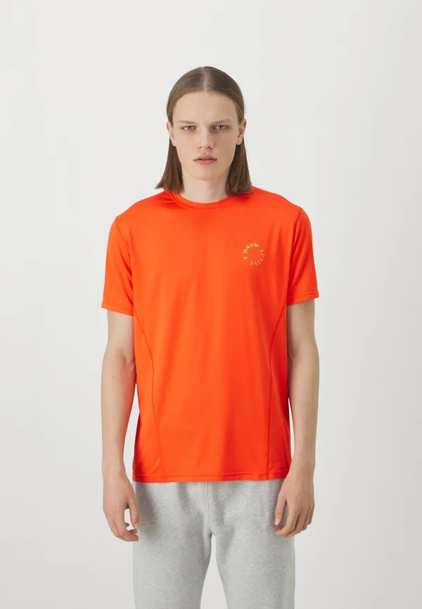TRAINING TEE UNISEX - T-Shirt basic - cherry tomate