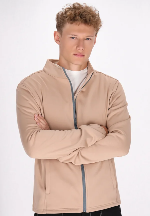 Trainingsjacke - beige türkis grau