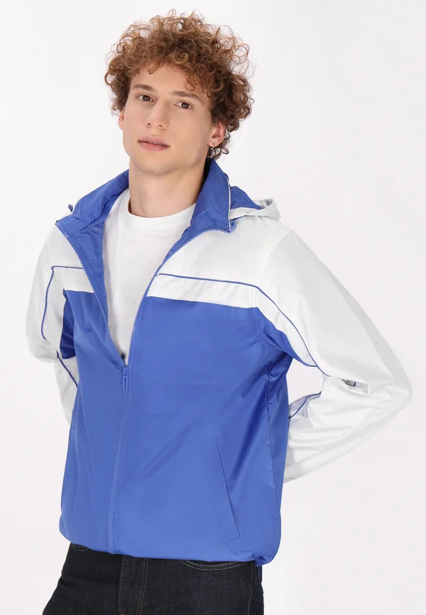 Trainingsjacke - königsblau weiss