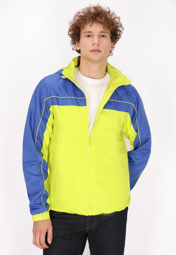 Trainingsjacke - limette königsblau