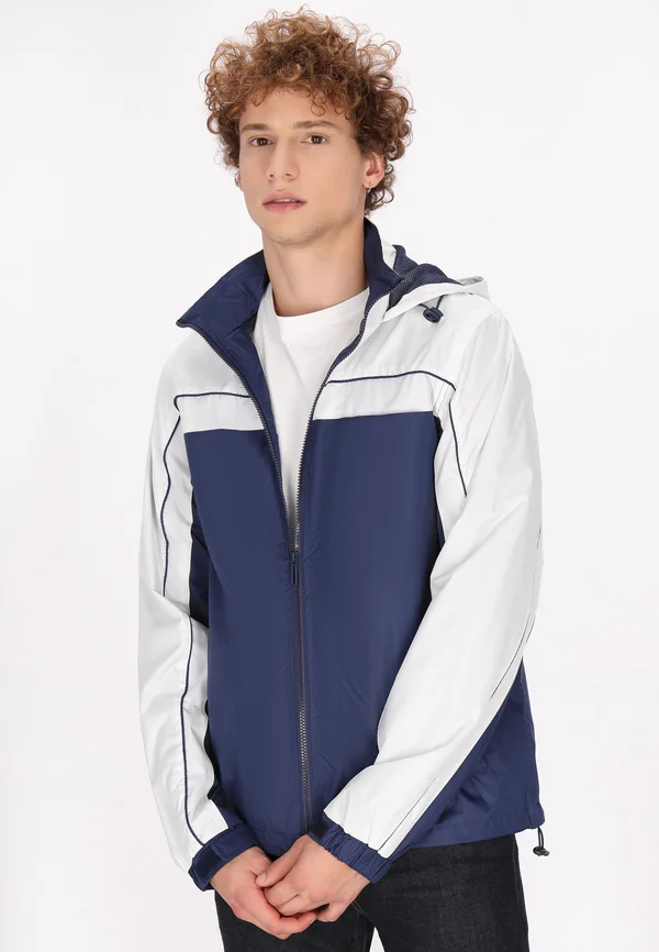 Trainingsjacke - marine weiss