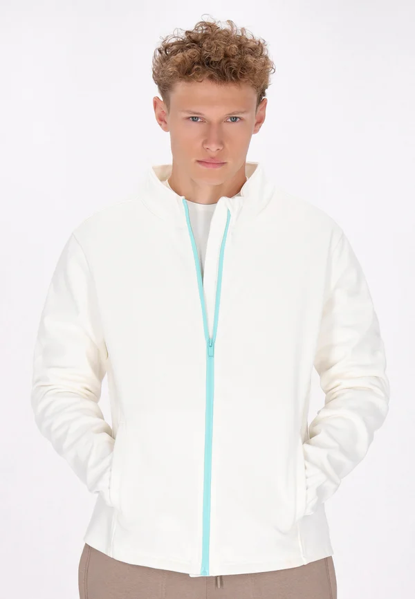 Trainingsjacke - weiss türkis