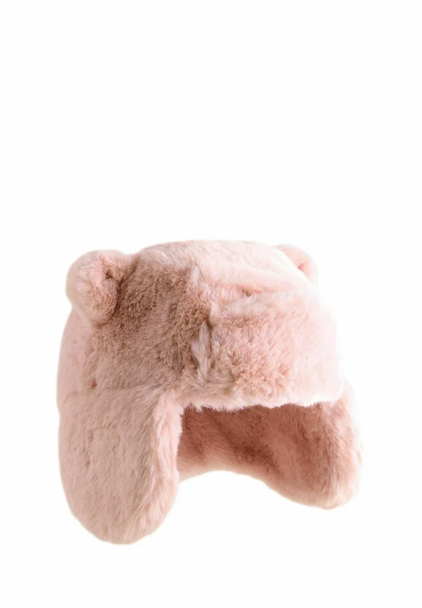 TRAPPER  - Hut - pink faux fur bear embroidered