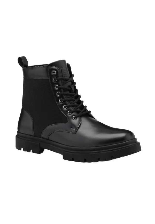 TRAPPER - Schnürstiefelette - black