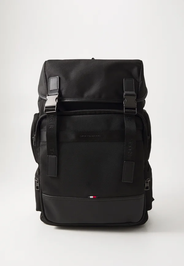 TRAVEL FLAP BACKPACK - Tagesrucksack - black