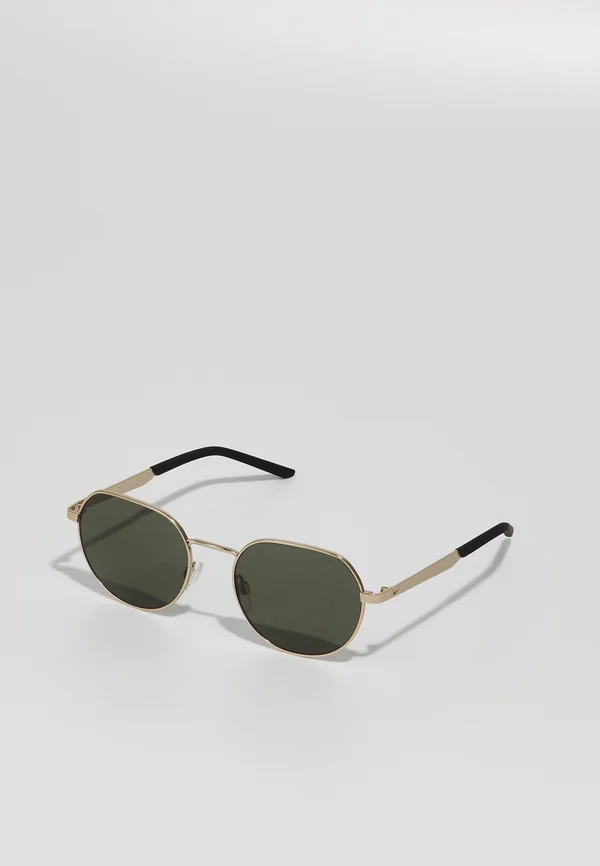 TRAVELER TREND UNISEX - Sonnenbrille - satin gold-coloured/green