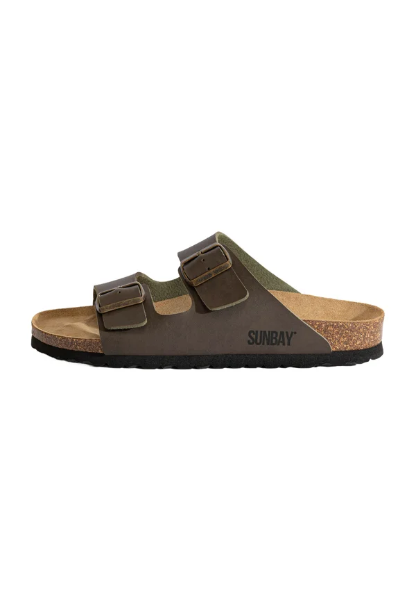 TREFLE - Pantolette flach - brown