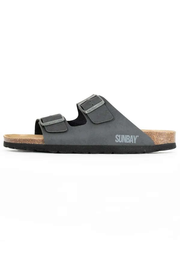 TREFLE - Pantolette flach - dark grey