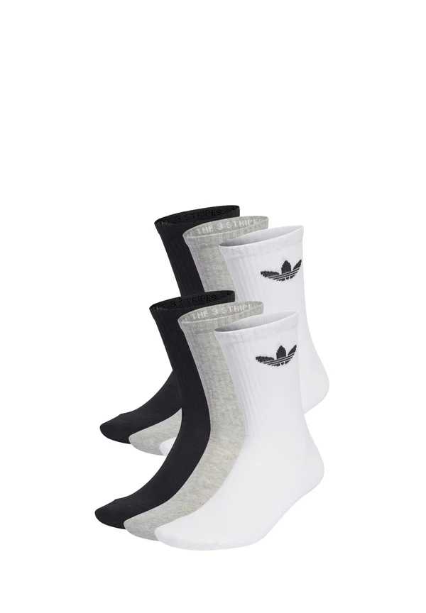 TREFOIL CUSHION CREW 6 PAIRS - Socken - black/white/medium grey heather