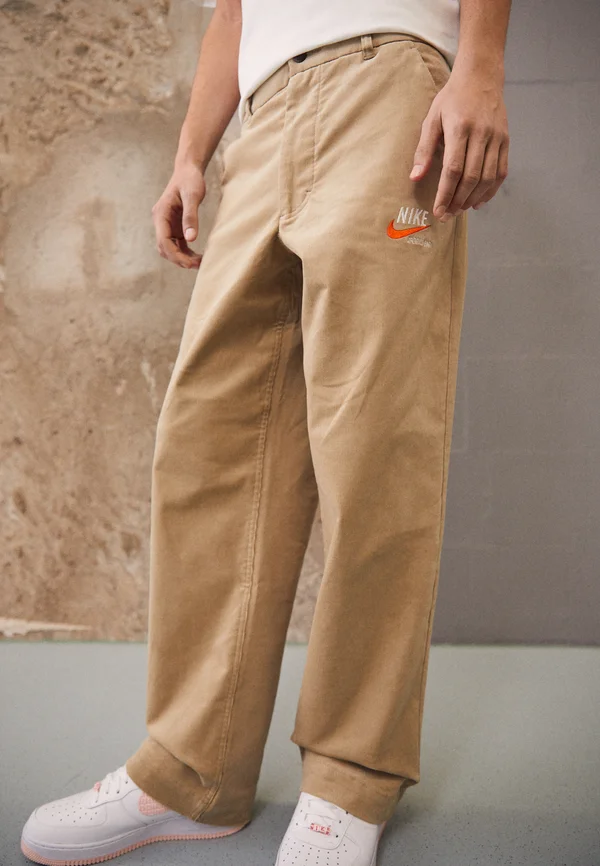TREND PANT - Stoffhose - khaki/team orange/khaki