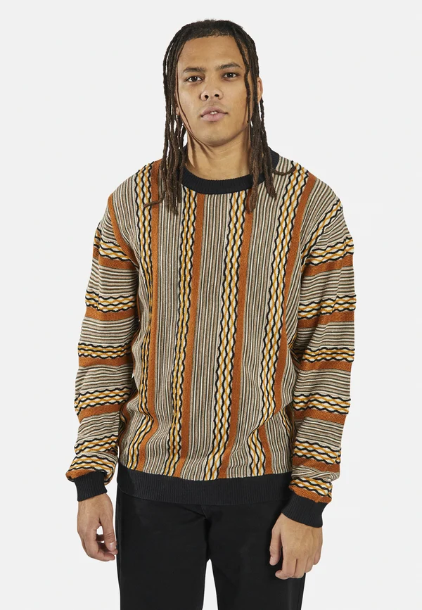 TREVOR BOXY FIT - Strickpullover - black