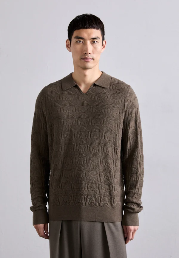 TRIANGLE STRUCTURE - Strickpullover - dark sage