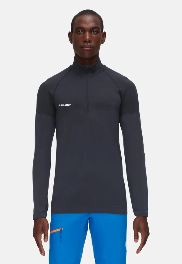 TRIFT HALF ZIP LONGSLEEVE MEN - Langarmshirt - black