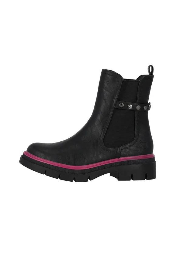 TRINDA - Plateaustiefelette - schwarz pink