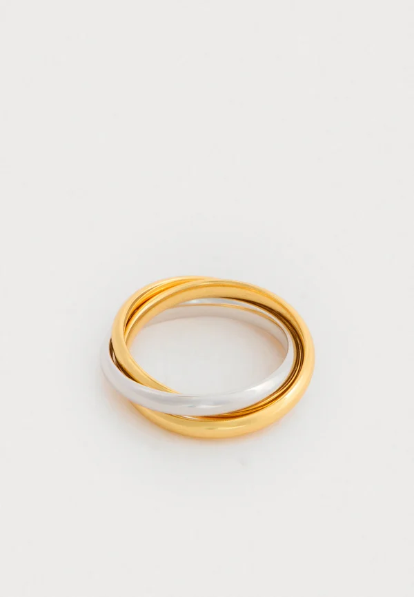 TRIO TWISTED RING - Ring - gold-coloured/silver-coloured