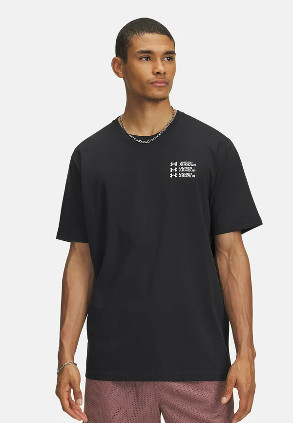 Triple Stack Left Chest Logo - T-Shirt print - black