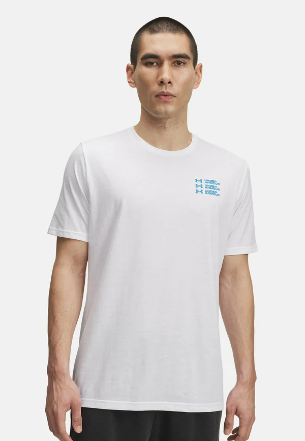 Triple Stack Left Chest Logo - T-Shirt print - white (100)