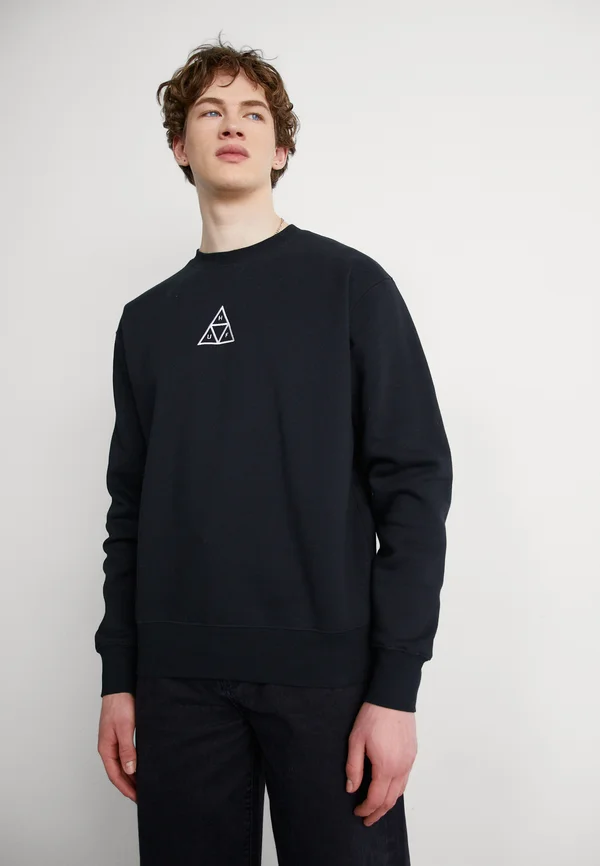TRIPLE TRIANGLE CREWNECK UNISEX - Sweatshirt - black