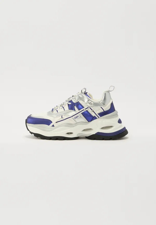 TRIPLET HOLLOW - Sneaker low - white/silver/purple