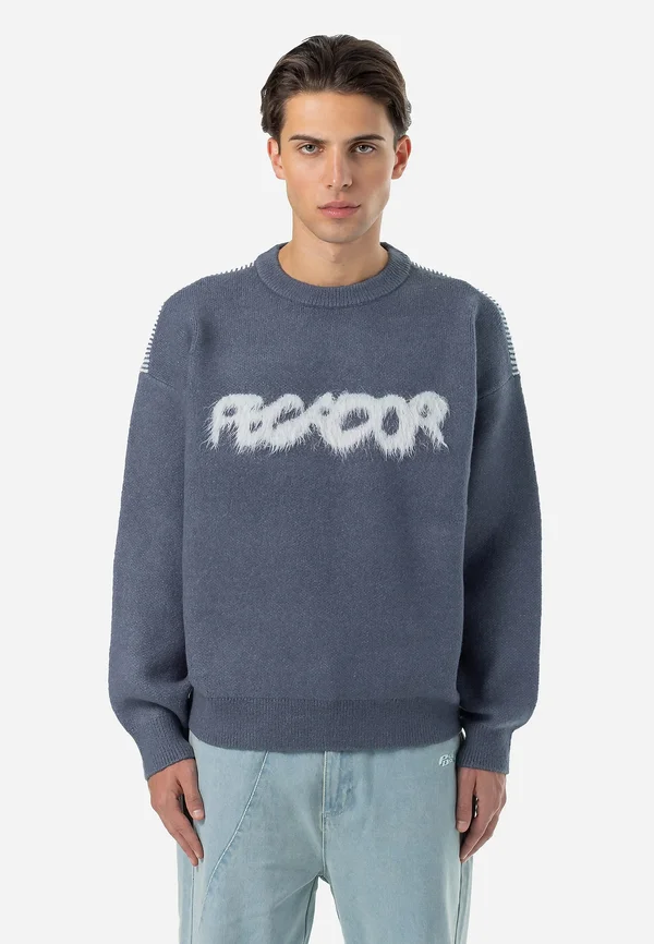 TRIPOLE - Strickpullover - shadow blue,cream