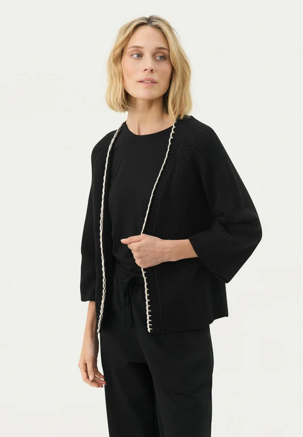 TRITTE - Strickjacke - black