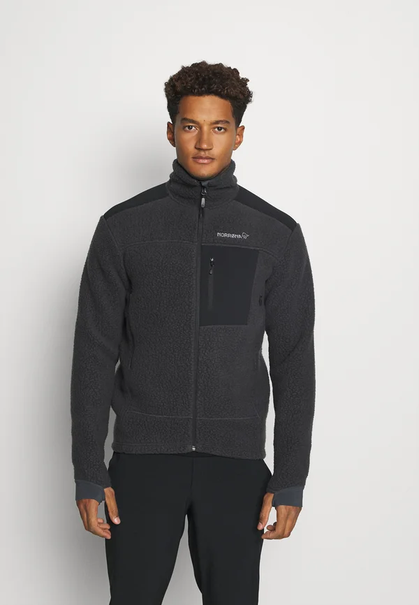 TROLLVEGGEN JACKET - Fleecejacke - black