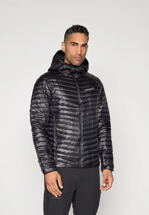 TROLLVEGGEN SUPERLIGHT HOOD - Daunenjacke - caviar black