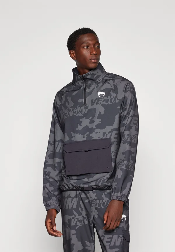 TROOPER HALF ZIP - Windbreaker - black/charcoal