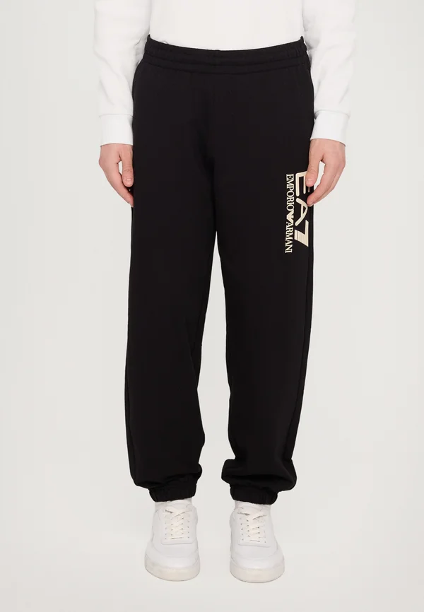 TROUSER - Jogginghose - black/beige