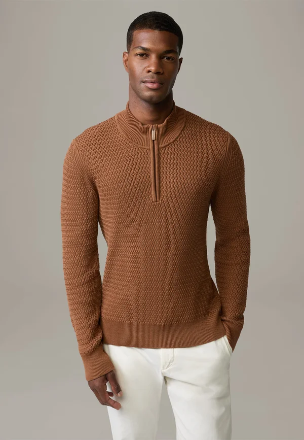 TROYER ADRIAN - Strickpullover - braun