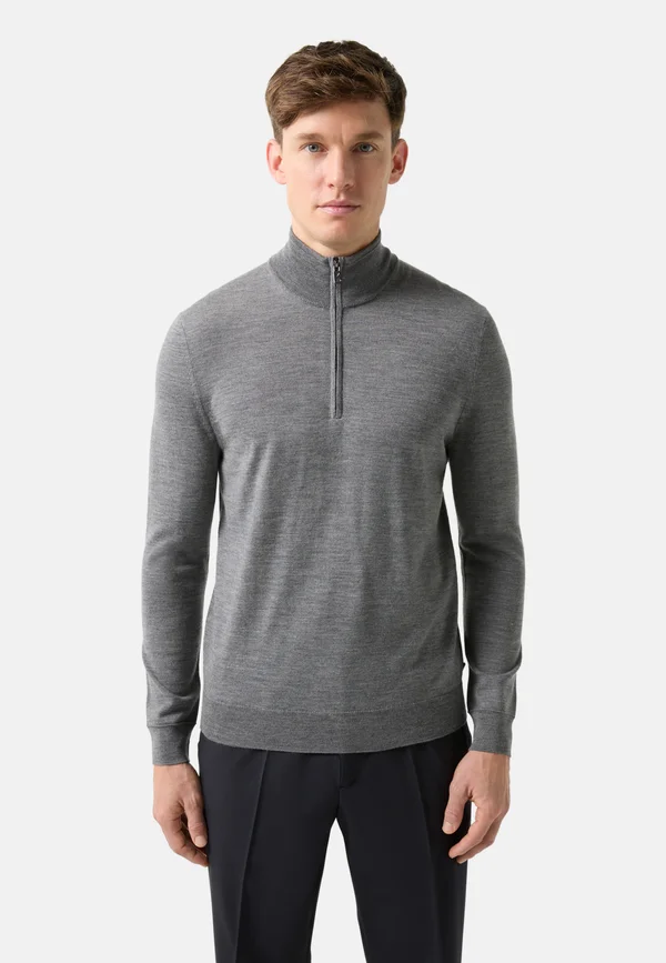 TROYER OURI - Strickpullover - grau