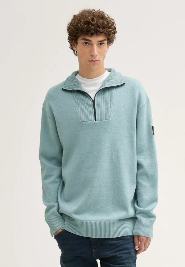 TROYER STRICK
 - Strickpullover - light grey mint