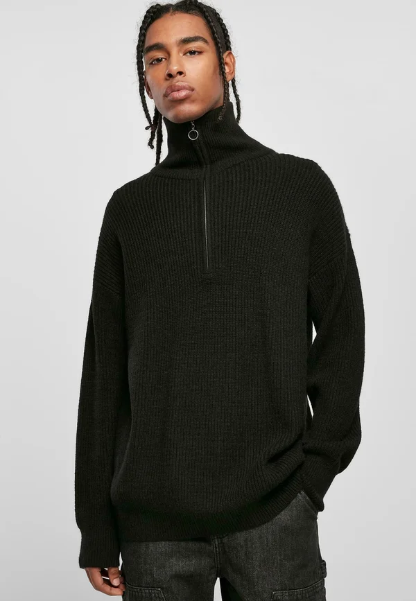 TROYER - Strickpullover - black